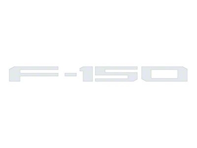 Rear Tailgate Letter Inserts; Gloss White (21-25 F-150 w/o Tailgate Applique & Pro Access Tailgate)
