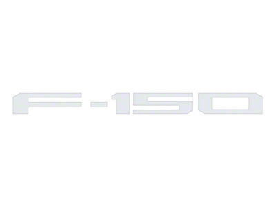 Rear Tailgate Letter Inserts; Gloss White (24-25 F-150 w/ Pro Access Tailgate)