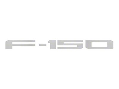 Rear Tailgate Letter Inserts; Gray FX4 Design (24-25 F-150 w/ Pro Access Tailgate)