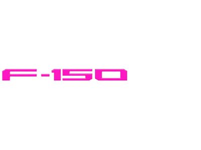 Rear Tailgate Letter Inserts; Hot Pink (21-25 F-150 w/o Tailgate Applique & Pro Access Tailgate)