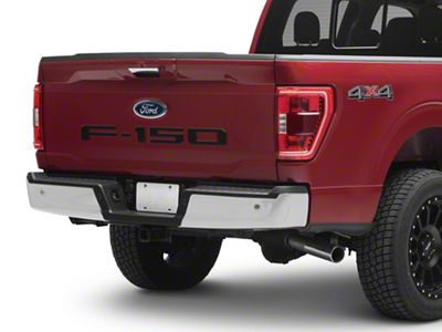 Rear Tailgate Letter Inserts; Matte Black (21-25 F-150 w/o Tailgate Applique & Pro Access Tailgate)