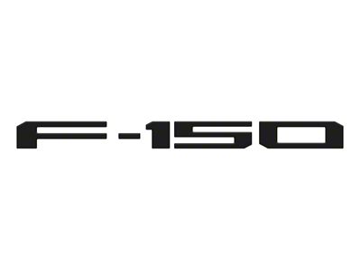 Rear Tailgate Letter Inserts; Matte Black (24-25 F-150 w/ Pro Access Tailgate)