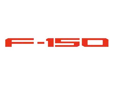 Rear Tailgate Letter Inserts; Race Red (24-25 F-150 w/ Pro Access Tailgate)