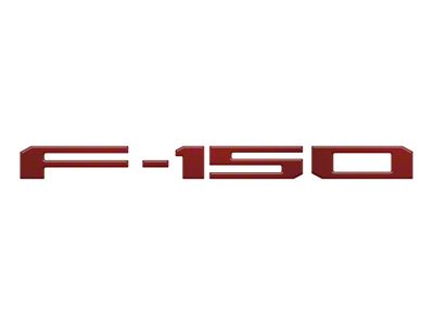 Rear Tailgate Letter Inserts; Rapid Red (21-25 F-150 w/o Tailgate Applique & Pro Access Tailgate)