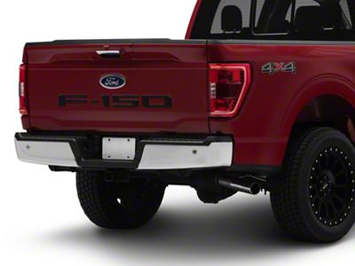 Rear Tailgate Letter Inserts; Reflective Black Shadow (21-24 F-150 w/o Tailgate Applique)