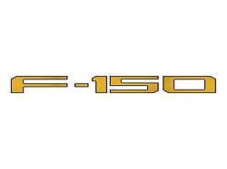 Rear Tailgate Letter Inserts; Tremor Orange with Matte Black Outline (24-25 F-150 w/ Pro Access Tailgate)