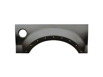 Replacement Rear Upper Wheel Arch Patch Panel with Fender Flare Holes; Driver Side (04-08 F-150 Styleside)