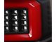 Red Bar LED Tail Lights; Matte Black Housing; Clear Lens (09-14 F-150 Styleside)