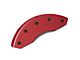 Brake Caliper Covers; Red; Front and Rear (15-20 F-150)