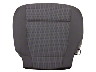 Replacement Bottom Seat Cover; Driver Side; Earth/Gray Cloth (15-17 F-150 XLT)