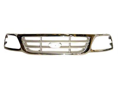 Replacement Cross Bar Upper Grille; Chrome (99-03 F-150)