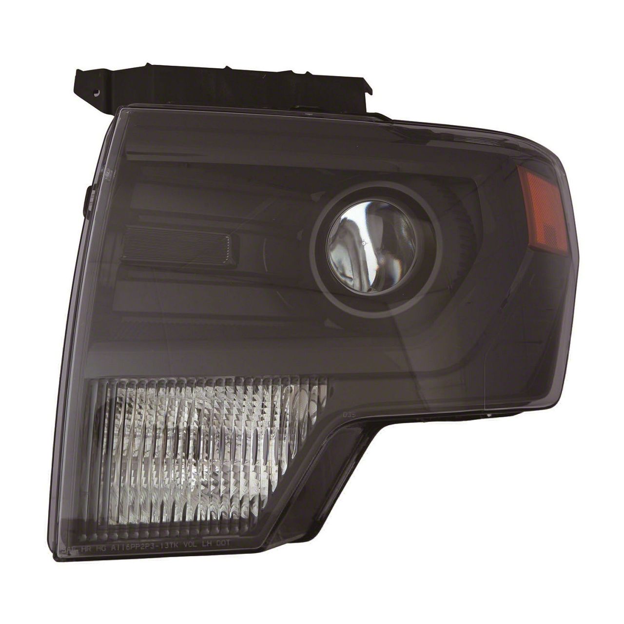 Replacement HID Headlight; Black Housing; Clear Lens; Driver Side (13-14 F-150 w/ Factory HID Headlights)