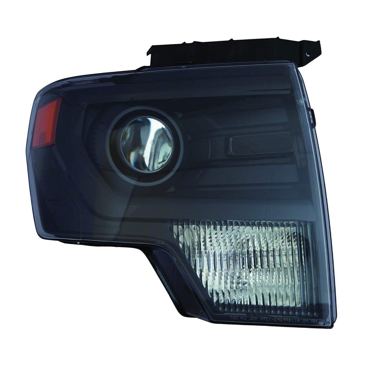 Replacement HID Headlight; Black Housing; Clear Lens; Passenger Side (13-14 F-150 w/ Factory HID Headlights)