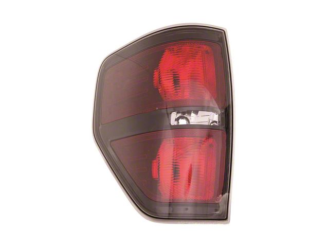 Replacement Tail Light; Black Housing; Red Lens; Driver Side (09-14 F-150 Styleside)