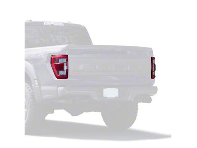 Replacement Tail Lights; Chrome Housing; Red/Clear Lens (21-23 F-150 w/ Factory Halogen BLIS Tail Lights)