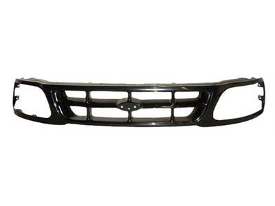 Replacement Upper Grille; Black (97-98 F-150)