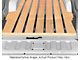 RETROLINER Real Wood Bed Liner; Ash Wood; HydroShine Finish; Polished Stainless Punched Bed Strips (21-24 F-150 w/ 5-1/2-Foot Bed)