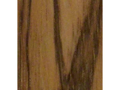 RETROLINER Real Wood Bed Liner; Black Limba Wood; HydroShine Finish; Mild Steel Punched Bed Strips (21-25 F-150 w/ 5-1/2-Foot Bed)