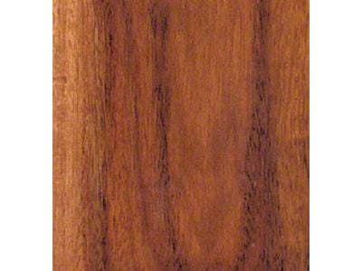 RETROLINER Real Wood Bed Liner; Black Walnut Wood; HydroShine Finish; Polished Stainless Punched Bed Strips (21-25 F-150 w/ 5-1/2-Foot Bed)