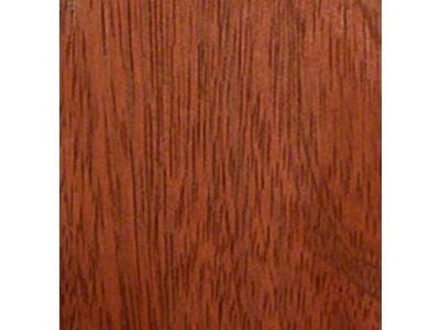 RETROLINER Real Wood Bed Liner; Brazillian Cherry Wood; HydroSatin Finish; Polished Stainless Punched Bed Strips (21-25 F-150 w/ 5-1/2-Foot Bed)