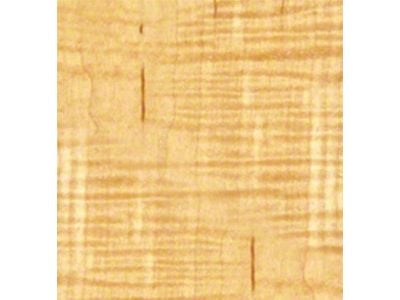 RETROLINER Real Wood Bed Liner; Curly Maple Wood; HydroSatin Finish; Mild Steel Punched Bed Strips (21-25 F-150 w/ 5-1/2-Foot Bed)