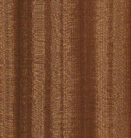 RETROLINER Real Wood Bed Liner; Sapele Wood; HydroShine Finish; Polished Stainless Punched Bed Strips (21-24 F-150 w/ 5-1/2-Foot Bed)