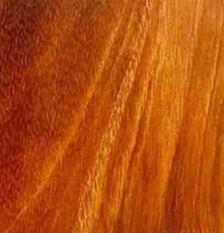 RETROLINER Real Wood Bed Liner; Tiger Wood; HydroSatin Finish; Polished Stainless Punched Bed Strips (21-24 F-150 w/ 5-1/2-Foot Bed)