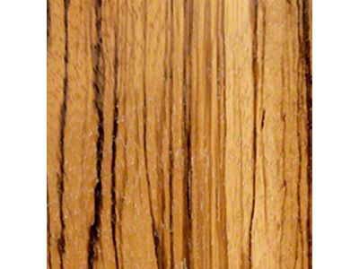 RETROLINER Real Wood Bed Liner; Zebra Wood; HydroShine Finish; Mild Steel Punched Bed Strips (97-03 F-150 Flareside)