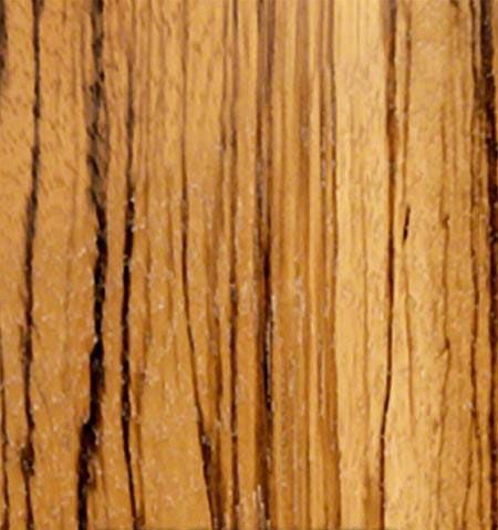 RETROLINER Real Wood Bed Liner; Zebra Wood; HydroShine Finish; Mild Steel Punched Bed Strips (21-24 F-150 w/ 5-1/2-Foot Bed)