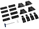 Rhino-Rack Vortex 2500 2-Bar Roof Rack; Black (04-14 F-150 SuperCab, SuperCrew)