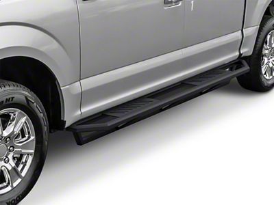 Rocker Armor Side Step Bars; Matte Black (15-25 F-150 SuperCrew)