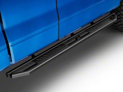 Rocker Armor Side Step Bars; Matte Black (04-14 F-150 SuperCab)