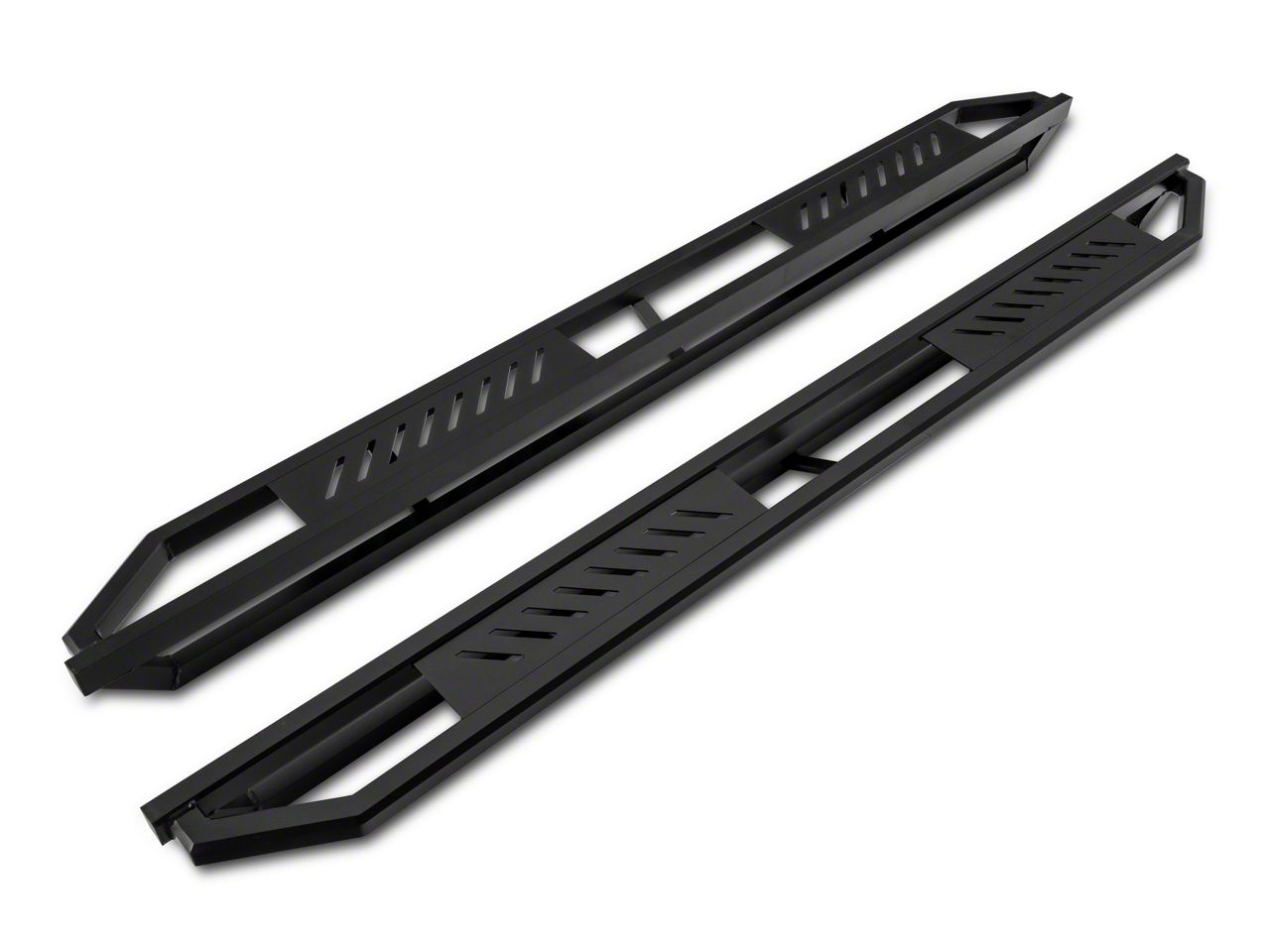 F-150 Rocker Armor Side Step Bars; Matte Black (04-14 F-150 SuperCab)