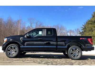 Rocker Panel Insert Trim; Stainless Steel (21-25 F-150 SuperCrew w/ 6-1/2-Foot Bed)