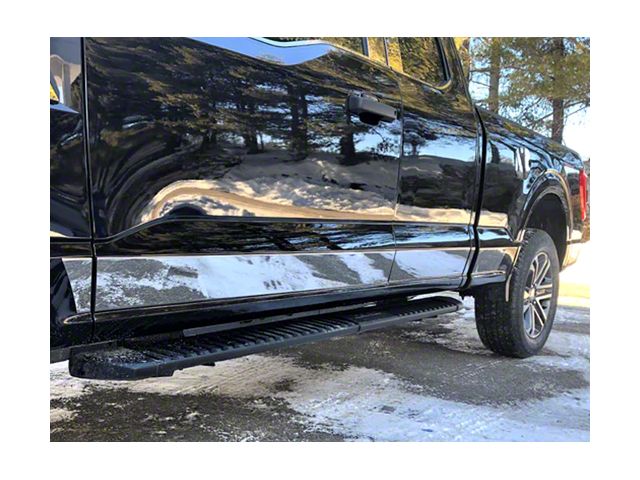 Rocker Panel Trim; Stainless Steel (21-24 F-150 SuperCab w/ 6-1/2-Foot Bed)