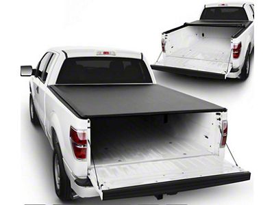 Roll Up Style Tonneau Cover; Black (04-14 F-150 Styleside)