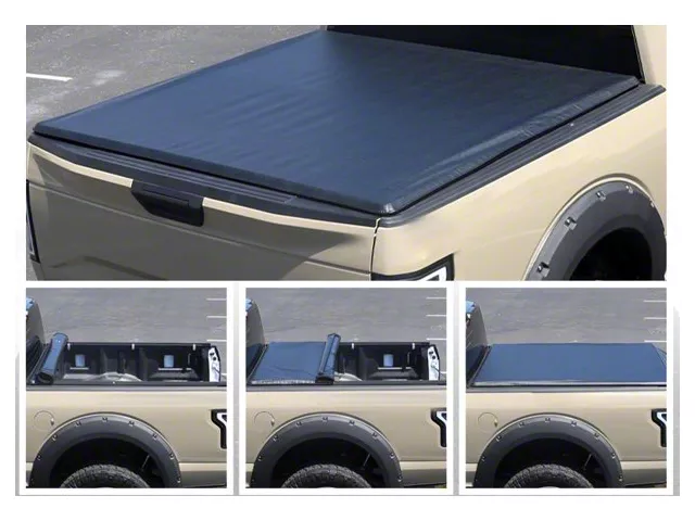Roll Up Tonneau Cover; Black (04-14 F-150 Styleside w/ 6-1/2-Foot Bed)