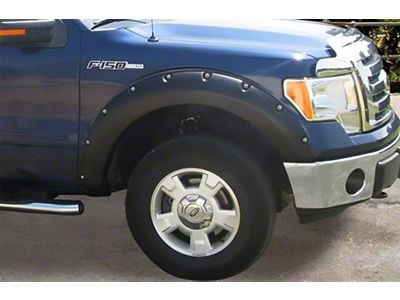 Ruff Riderz Fender Flares; Smooth Black (09-14 F-150 Styleside, Excluding Platinum & Raptor)