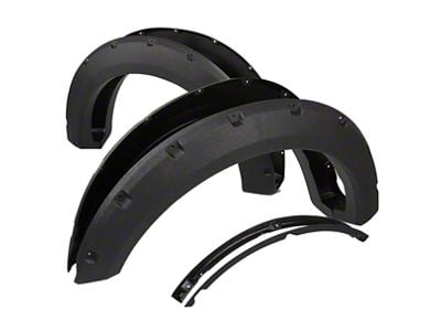 Rugged Fender Flares; Textured Black (15-17 F-150, Excluding Raptor)