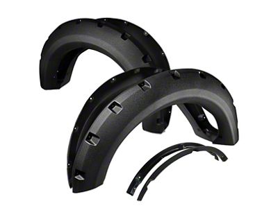 Rugged Fender Flares; Textured Black (09-14 F-150 Styleside, Excluding Raptor)