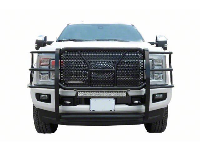 Rugged Heavy Duty Grille Guard with 20-Inch LED Light Bar; Black (09-14 F-150, Excluding Raptor)