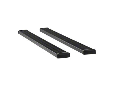 Grip Step 7-Inch Wheel-to-Wheel Running Boards; Textured Black (15-25 F-150 Regular Cab w/ 8-Foot Bed, SuperCab w/ 6-1/2-Foot Bed)