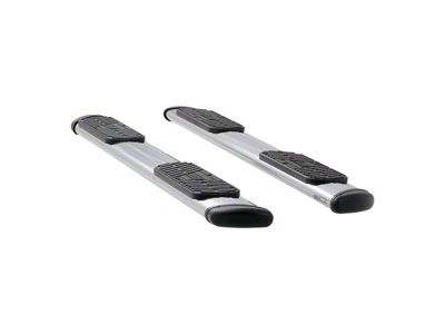 Regal 7-Inch Wheel-to-Wheel Oval Side Step Bars; Polished Stainless (15-25 F-150 Regular Cab w/ 8-Foot Bed)