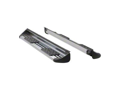 Stainless Side Entry Running Boards without Mounting Brackets; Polished (15-24 F-150 SuperCrew)