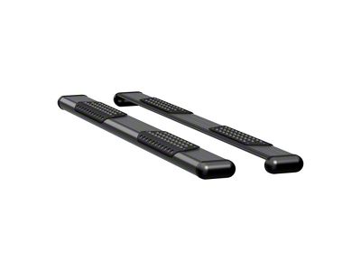 O-Mega II 6-Inch Oval Side Step Bars without Mounting Brackets; Textured Black (09-20 F-150 Regular Cab w/ 6-1/2-Foot Bed; 04-24 F-150 SuperCab)