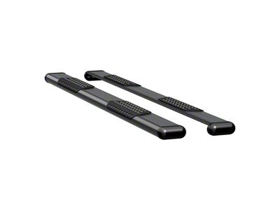 O-Mega II 6-Inch Oval Side Step Bars without Mounting Brackets; Textured Black (09-24 F-150 SuperCab w/ 5-1/2-Foot Bed; 04-24 F-150 SuperCrew)