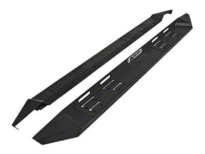 Rugged Running Boards; Satin Black (15-25 F-150 SuperCrew)