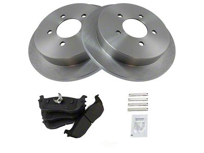 Semi-Metallic 5-Lug Brake Rotor and Pad Kit; Rear (97-03 F-150)