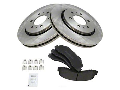 Semi-Metallic 6-Lug Brake Rotor and Pad Kit; Front (10-17 F-150)