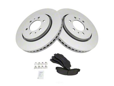 Semi-Metallic 6-Lug Brake Rotor and Pad Kit; Front (10-17 F-150)